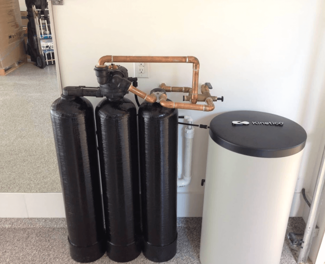 Installed Kinetico water system